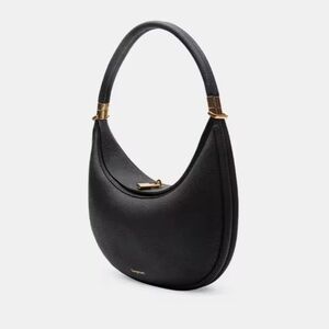 Black and Gold Hobo Bag l Sleek Design